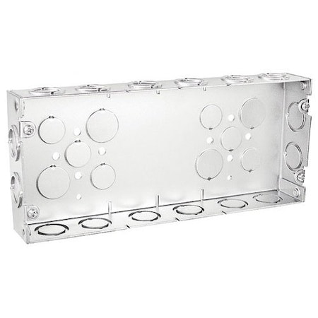 Southwire Electrical Box, 71 cu in, Multi Gang Box Type, 4 Gangs, Steel, Rectangular Shape GB-1584